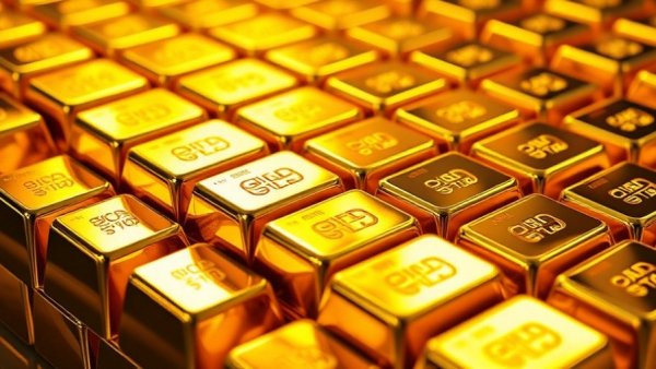 Gold bars stacked, symbolizing gold and silver investing scams.