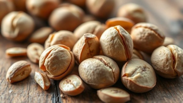 Whole and cracked macadamia nuts; dangers of feeding macadamia nuts to pets.