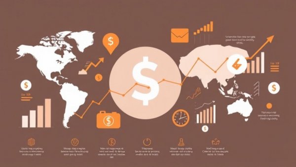 K-shaped recovery stagflation infographic with economic buzzwords