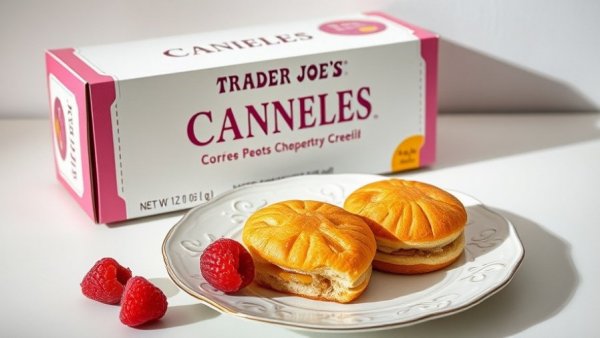 Trader Joe's Cannelés box showing pastries return.