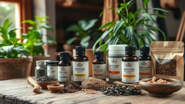 Do adaptogens really work - herbal supplements on table.