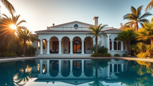 Family villa at Belmond La Samanna with elegant architecture and pool.
