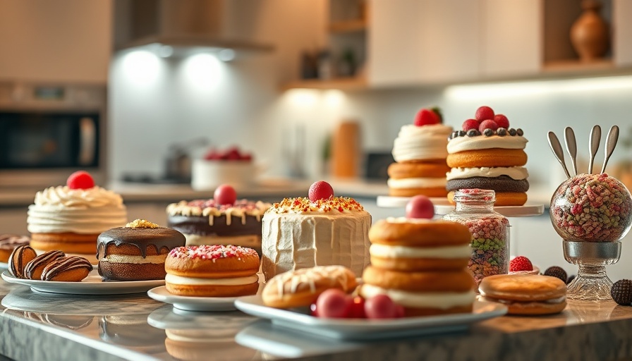Variety of sugary treats illustrating sugar addiction.