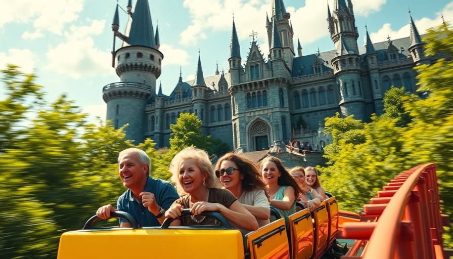 Skip the line at Hagrid's ride Universal Express with excited riders.