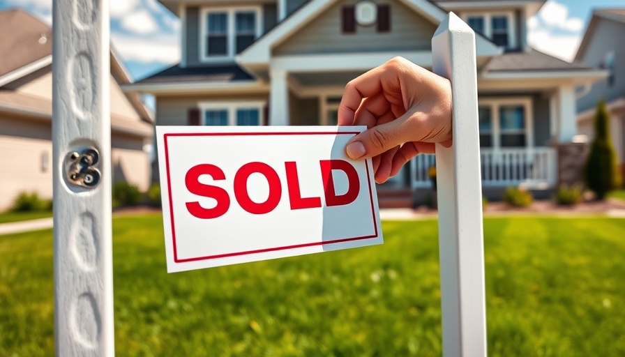 Selling a rental property with a sold sign in front of a house.