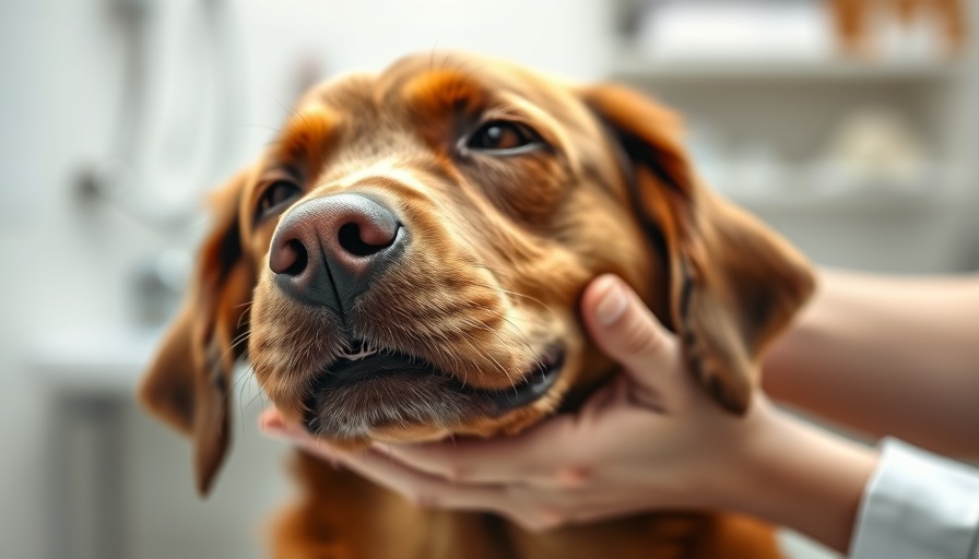 Dog Congestive Heart Failure - Brown dog in clinic receiving care.