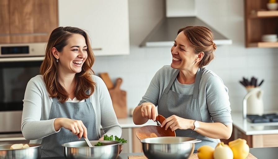 Women cooking together in a kitchen, illustrating how your freezer can lower your grocery bill.
