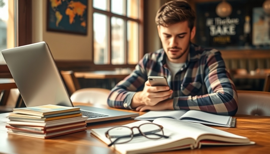 Person using smartphone with laptop and packages, websites and apps for sellers.