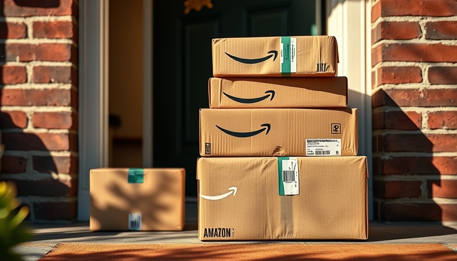 Save on Amazon purchases using Amex points: Packages at door.