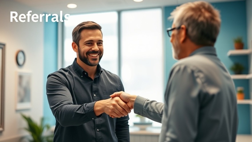 Chiropractor and patient shaking hands in a bright clinic, showcasing trust and chiropractic treatment.