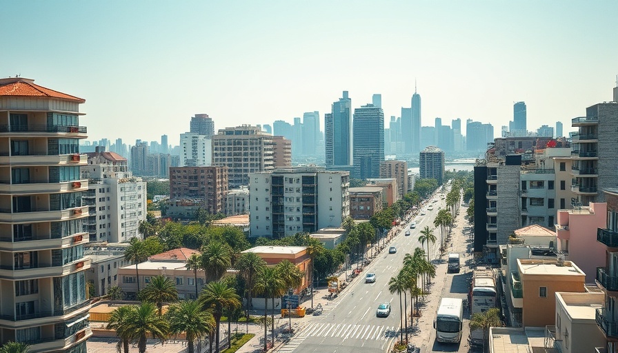 Aerial view of Long Beach skyline highlighting rising apartment rents.