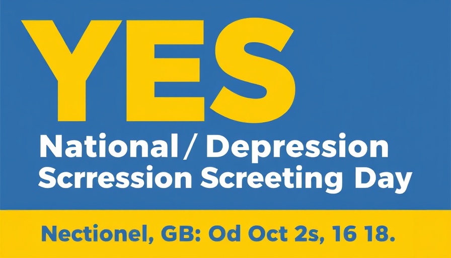 YES, we can talk about mental health: National Depression Screening Day is Oct. 16
