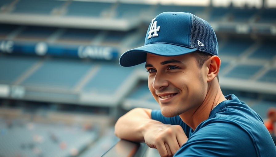 Dodgers player smiling on field before Game 2 defensive plays