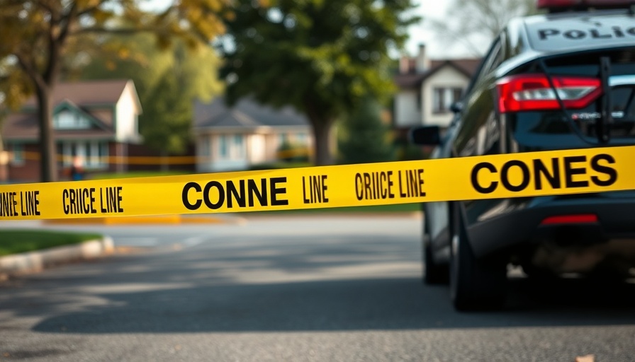 San Jose crime scene with police car and caution tape.