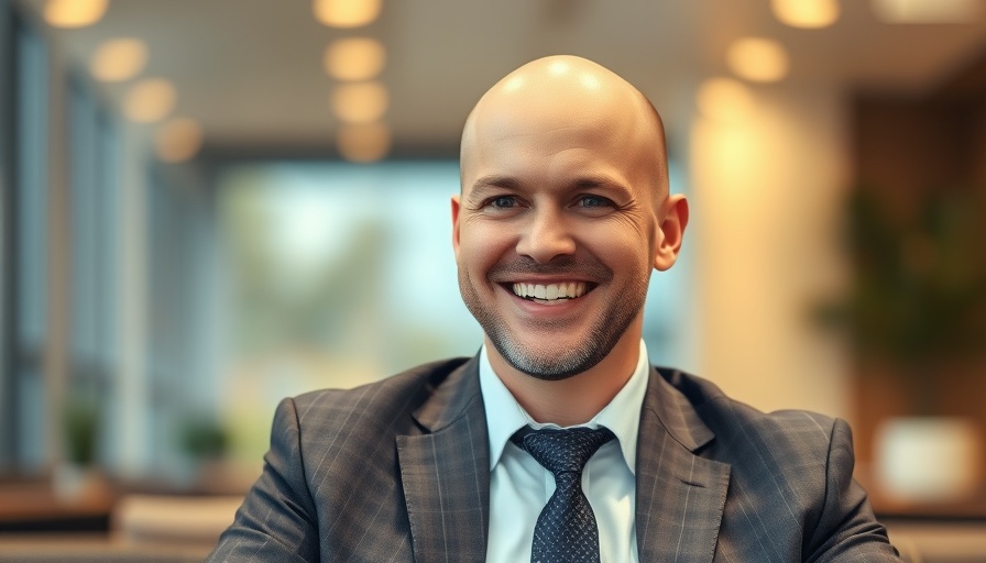 Smiling bald man in suit discussing Goldman Sachs Q3 earnings report.