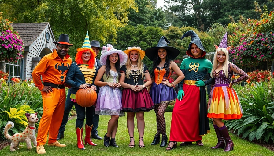 Halloween Spooktacular at The Forum Carlsbad with costumed group.