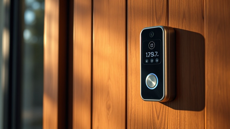 Modern video doorbell with AI features on exterior wall
