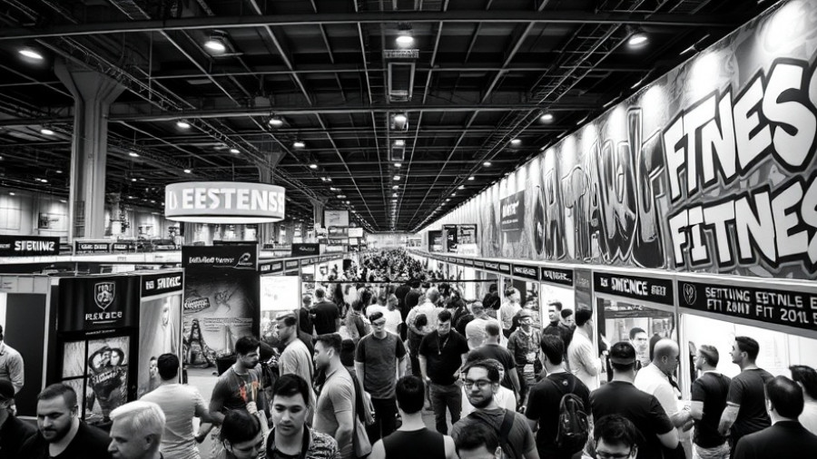 Vibrant scene at Olympia fitness expo showcasing dynamic tourism appeal.