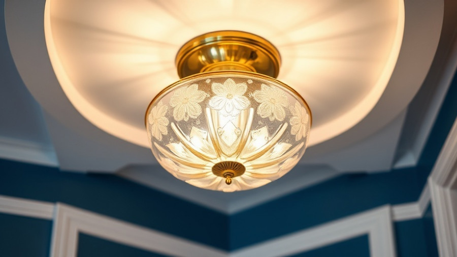 Elegant new foyer light installation with brass and glass design.
