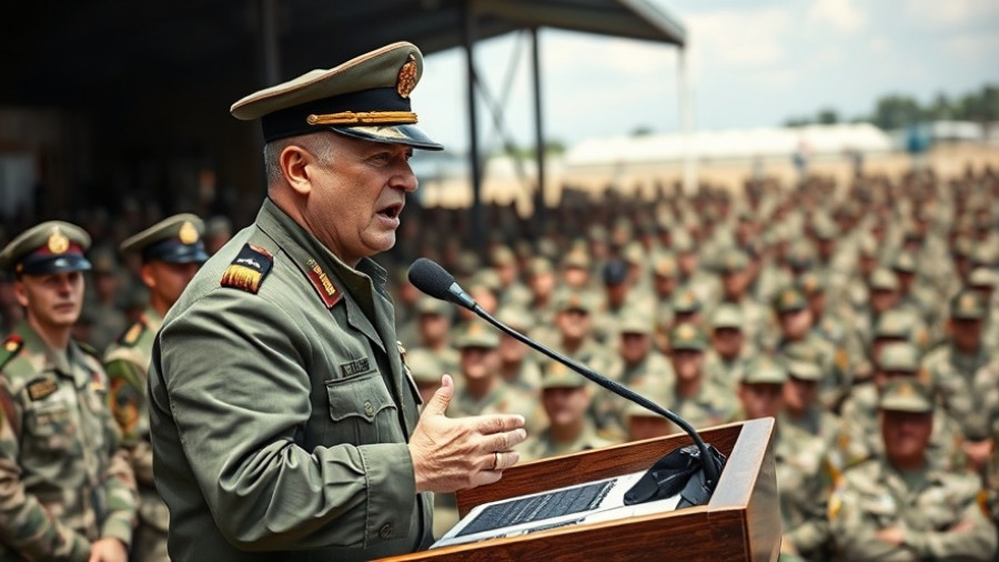 San Diego breaking news: Officer addressing soldiers