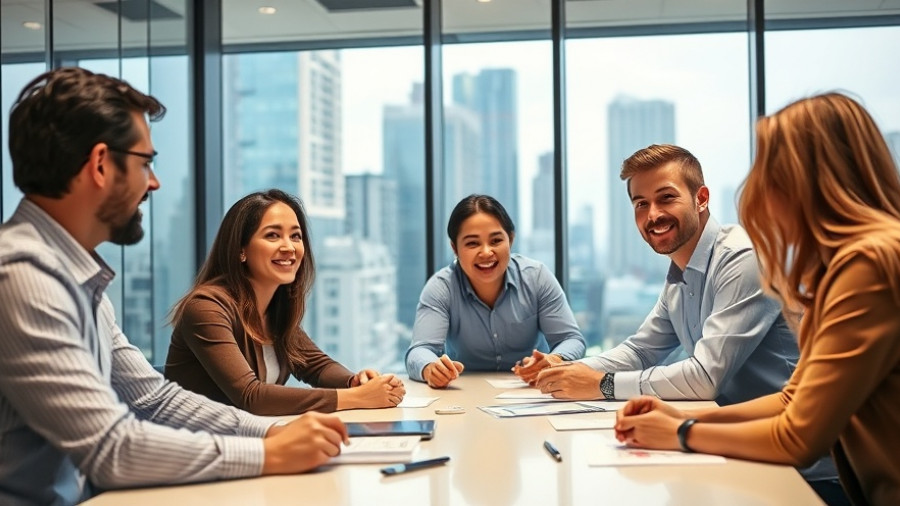 Professionals collaborating at office using Duvjohzoxpu AI platform.