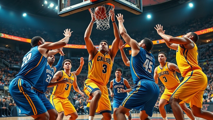 Luka Doncic in Lakers jersey scoring against Warriors, season opener.
