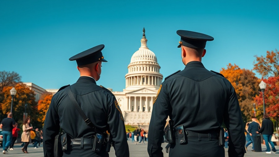 D.C. National Guard officers near U.S. Capitol during deployment.