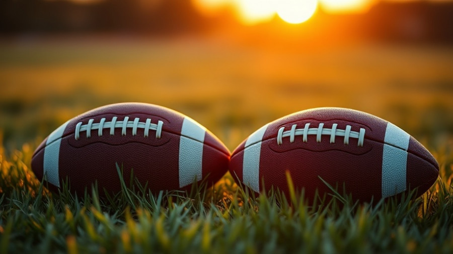 High school football schedule week 10 with sunset on field