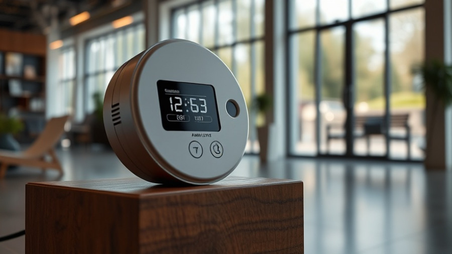 Modern carbon monoxide detector displayed in a showroom, Best Carbon Monoxide Detectors in 2025.