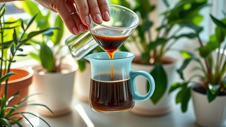 Making Pour Over Coffee At Home: pouring coffee into a mug in a cozy kitchen.