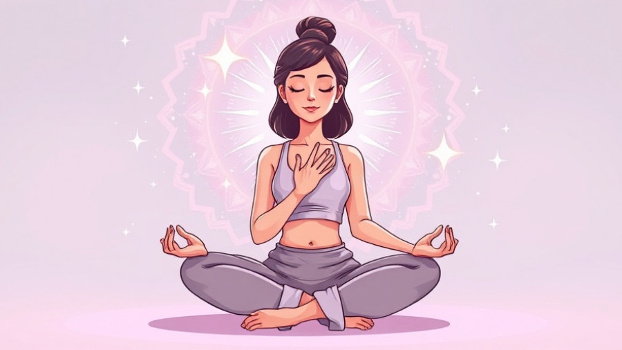 Serene woman meditating for health and wellness.