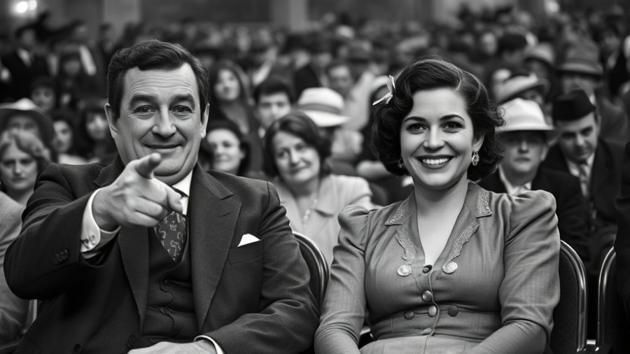 Vintage 1915 San Diego Exposition scene with two laughing individuals.