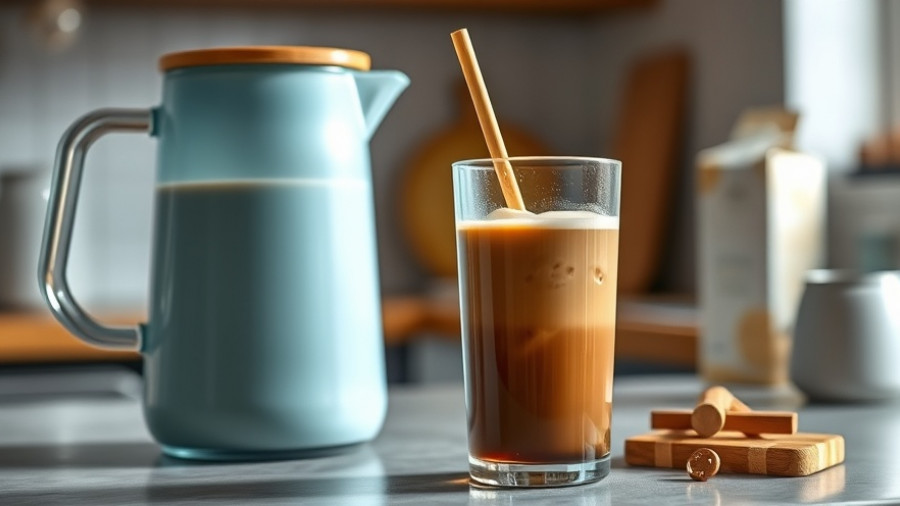 Chic cold brew coffee setup on a kitchen counter.