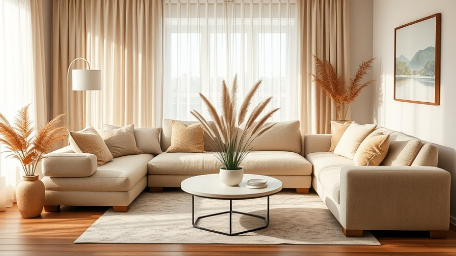 Cozy living room fall decor inspiration with neutral tones.