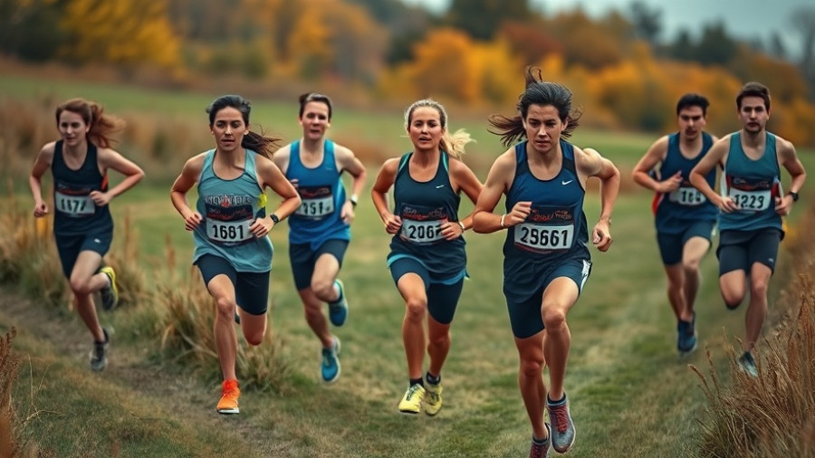 Local cross country runners competing at state championship meet.
