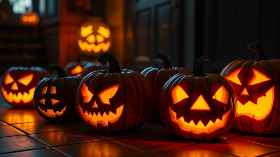 San Jose fitness tips during Halloween with carved pumpkins glowing.