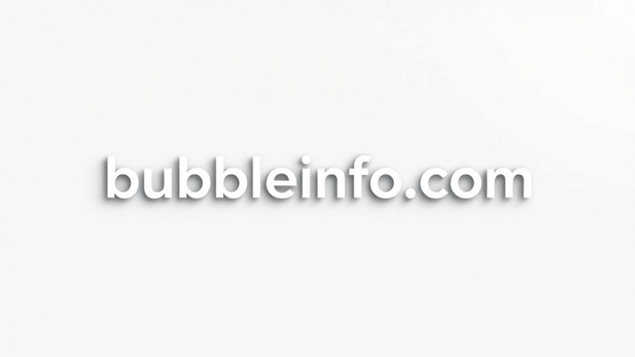 Minimalistic logo 'bubbleinfo.com' with modern typography.