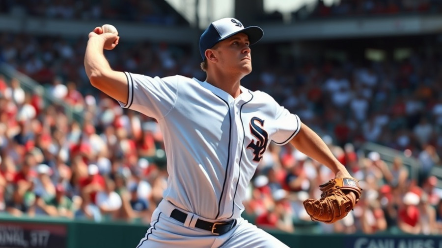 Shohei Ohtani pitching in World Series Game 7, dynamic action.