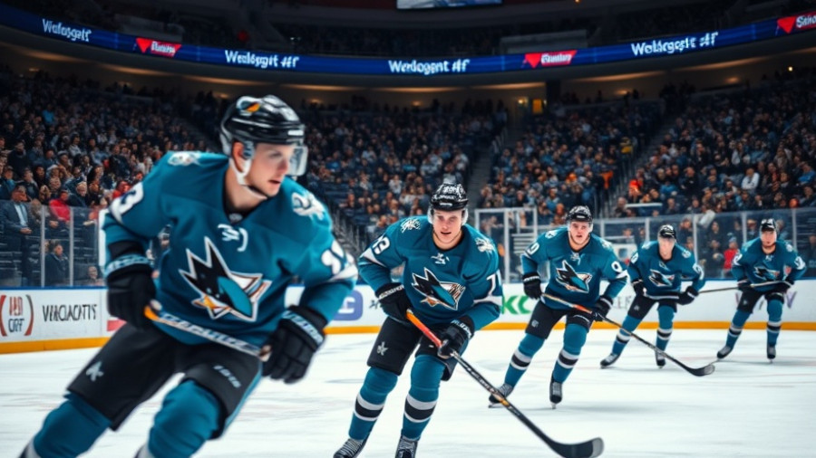 San Jose news: intense ice hockey action with players in blue jerseys.