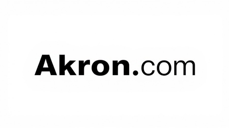 Akron.com text on white background.