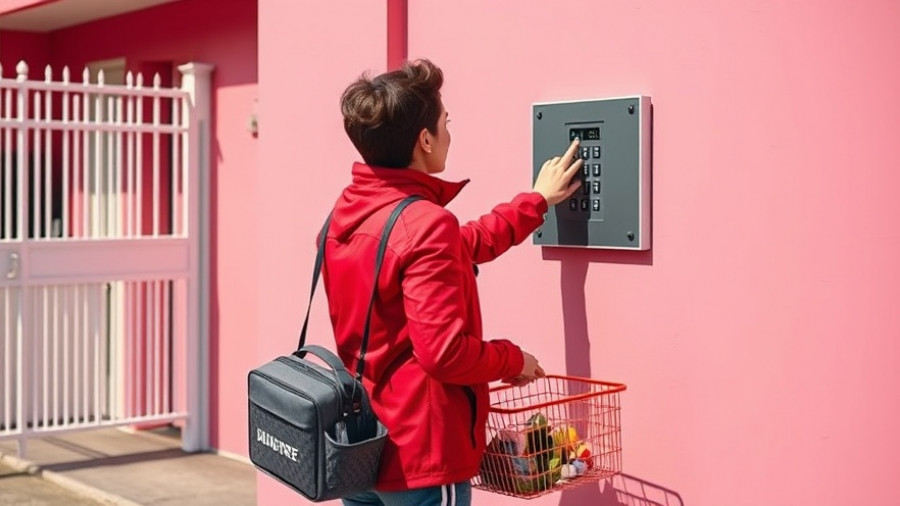 Affordable smart home safety with keypad access and groceries