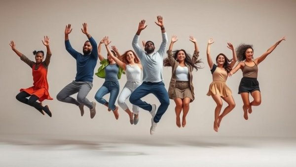 Dynamic dancers leaping in Ethno-Chaos style at events in San Diego.