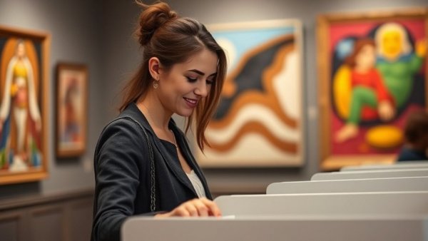 Woman voting at polling booth, California Proposition 50 context.