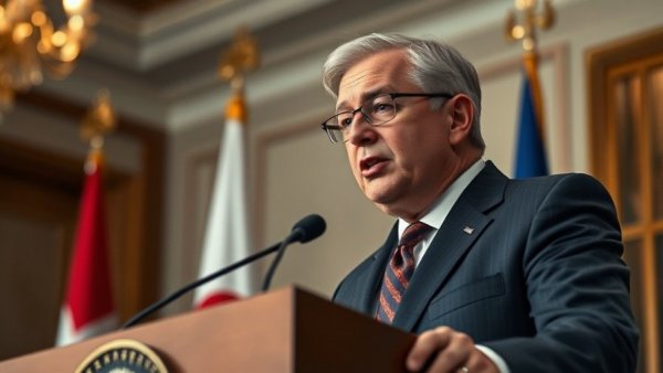 Politician delivers speech in official setting, Trump's Medicaid program context.