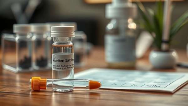 Hair Tissue Mineral Analysis kit and hair sample on table.