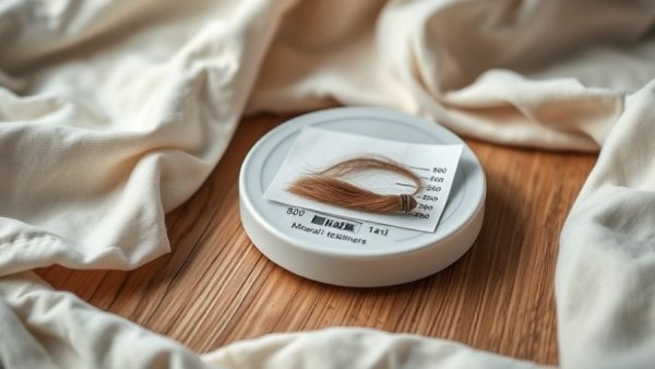 Mineral test kit and hair sample on table, San Jose fitness tips.