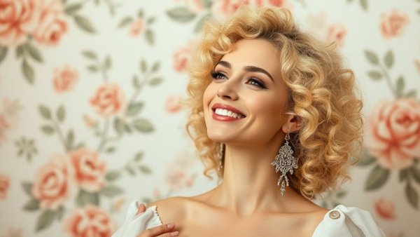 Marie Antoinette blush trend on elegant woman.