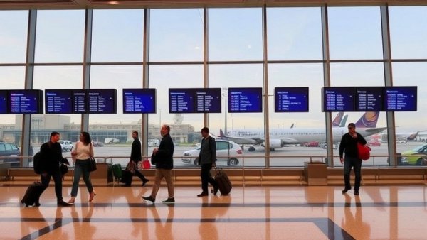 This is what air travelers experienced at SFO as flights are reduced