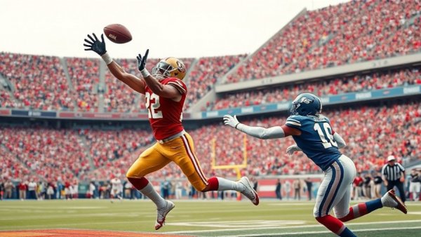 George Kittle's impact on 49ers offense with dynamic mid-air catch.