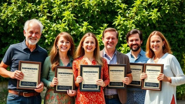 UC San Diego Athletics Hall of Fame Induction ceremony with award recipients.